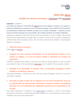 candidature open c